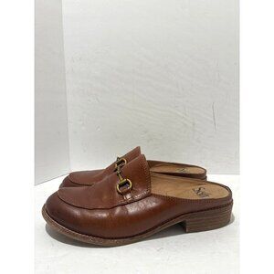 Sofft shoes Naoko Neah Luggage brown leather mule loafers size 7.5